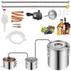 Moonshine Still Water Alcohol Distiller 8Gal w/Thumper Keg & 8W Water Pump