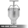 VEVOR Donut Depositor 5L Capacity Donut Dropper Hopper Food-Grade Aluminum Manual Donut Dispenser 6 Adjustable Thicknesses Donut Hopper with Stand Don