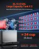 VEVOR Commercial Slushy Machine, 3LX2 Tank Slush Drink Maker, 340W Frozen Drink Machine with Temperature Preservation