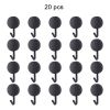 20pcs Self Adhesive Wall Hook Kitchen Bathroom Hook Strong Without Drilling Non-Marking Hook Door Towel Hanger Cute Hook Storage