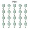 20pcs Self Adhesive Wall Hook Kitchen Bathroom Hook Strong Without Drilling Non-Marking Hook Door Towel Hanger Cute Hook Storage