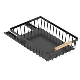 Pull Out Cabinet Organizer, Metal Slide Out Drawers for Cabinets, Sliding Drawers Adhesive Nano Film Roll out Shelf for Kitchen Pantry Bedroom (quantity: 1 pack)