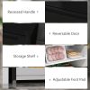 HOMCOM Upright Freezer, 3.0 Cubic Feet Compact Mini Freezer with Reversible Single Door and Adjustable Thermostat, Small freezer for Home, Dorm